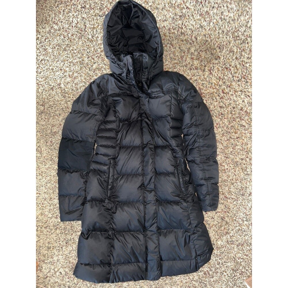 PATAGONIA  Insulated Parka Puffer Winter Long Hood Jacket Black Size M